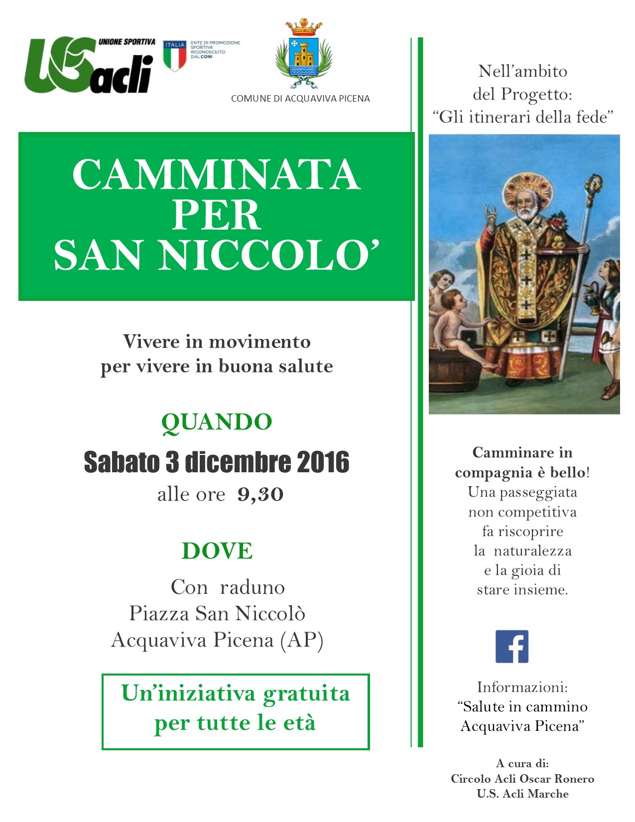 Terza edizione della "Camminata per San Niccolò"